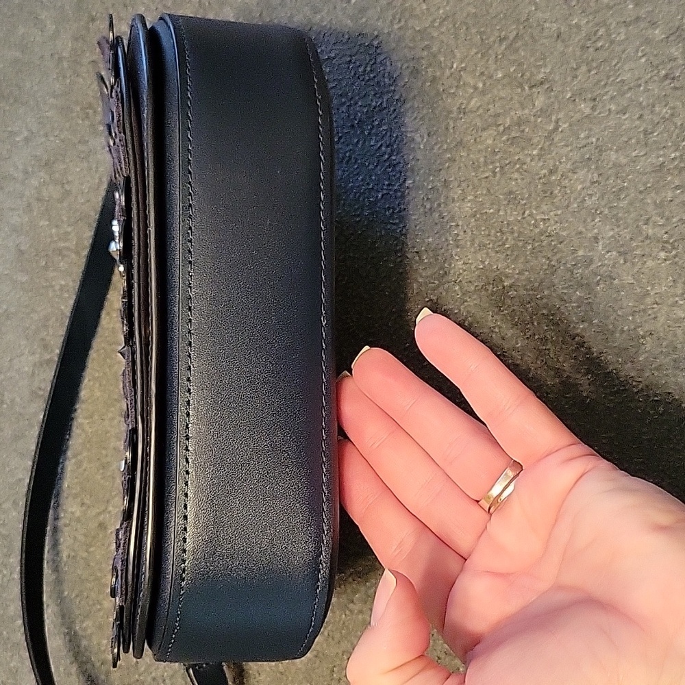 Kate Spade med. flap shoulder/crossbody bag Zibbi nightcap, blue owl - Picture 9 of 13